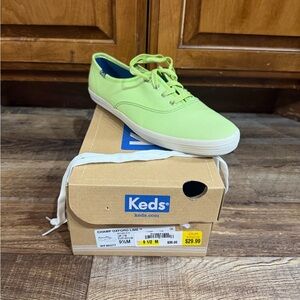 Vintage Keds —Lime green with glitter laces